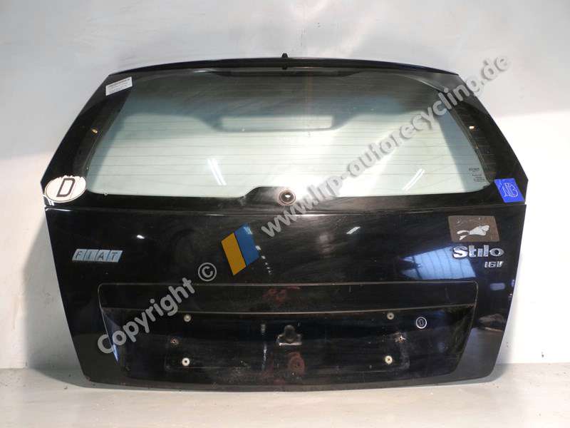 FIAT STILO TYP192 BJ2002 HECKKLAPPE MIT SCHEIBE 3-TUERIG SCHWARZ